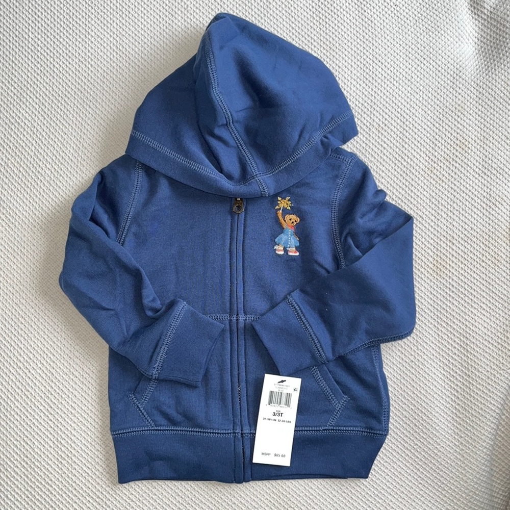 Girls Polo Bear Hoodie